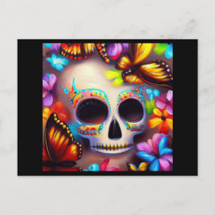 Day of the Dead Butterflies 1 Postcard