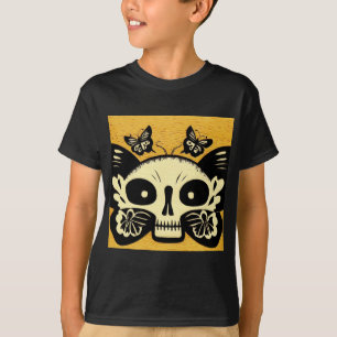 Day of the Dead Butterflies Woodcut 1 T-Shirt