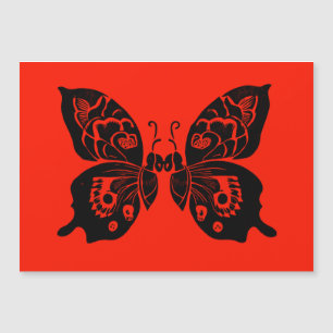 Day of the Dead Butterflies Woodcut 4