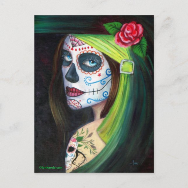 Day of the Dead by Lori Karels Postcard (Front)