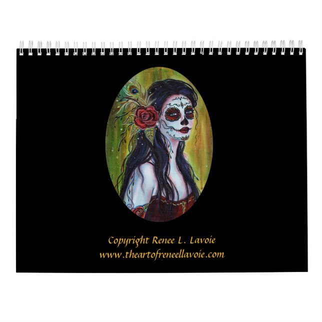 Day of the dead calendar 2017 by Renee Lavoie (Back)