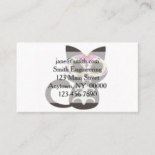 Day of the dead cat - Choose background color Business Card