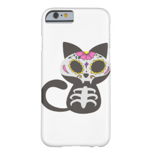 Day of the dead cat - Choose background color Barely There iPhone 6 Case
