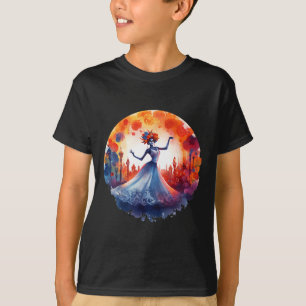 Day Of The Dead Catrina Lady Sugar Skull Dia De Lo T-Shirt