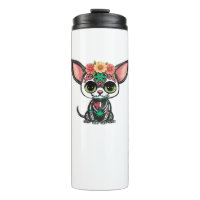 Day of the Dead Chihuahua Cute Sugar Skull Dog wi