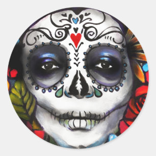 Day of the Dead Classic Round Sticker