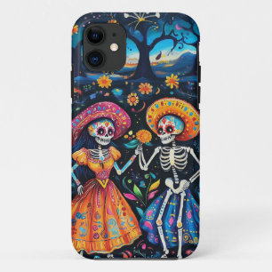 Day of the dead colorful design iPhone 11 case