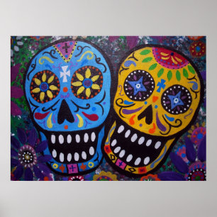 day of the dead couple poster