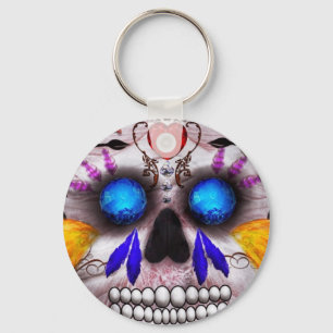 Day of the Dead - Death Mask Key Ring