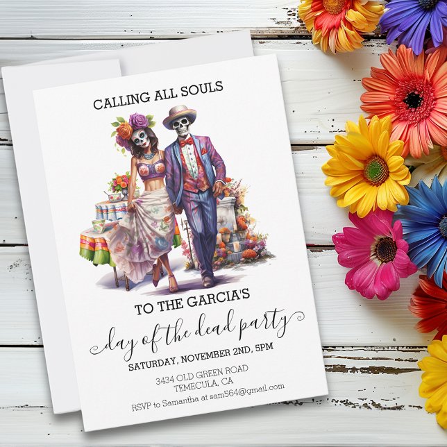 Day of the Dead Dia De la Muertos Invitation (Creator Uploaded)
