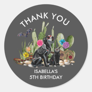 Day of the Dead Dia De Los Muertos Birthday Favour Classic Round Sticker