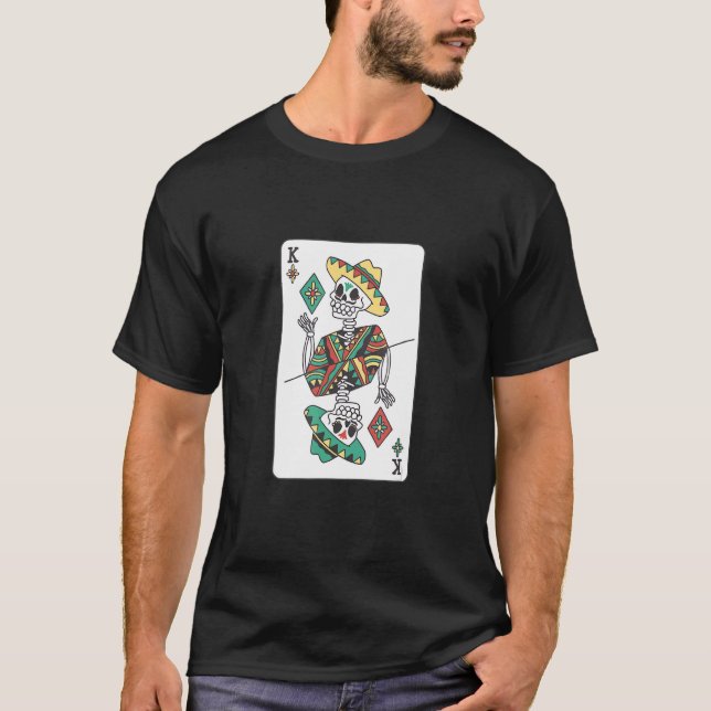 Day Of The Dead Dia De Los Muertos Calavera Sugar  T-Shirt (Front)