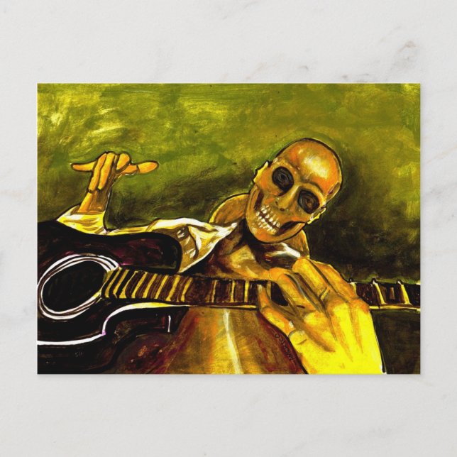 day of the dead/dia de los muertos postcard (Front)