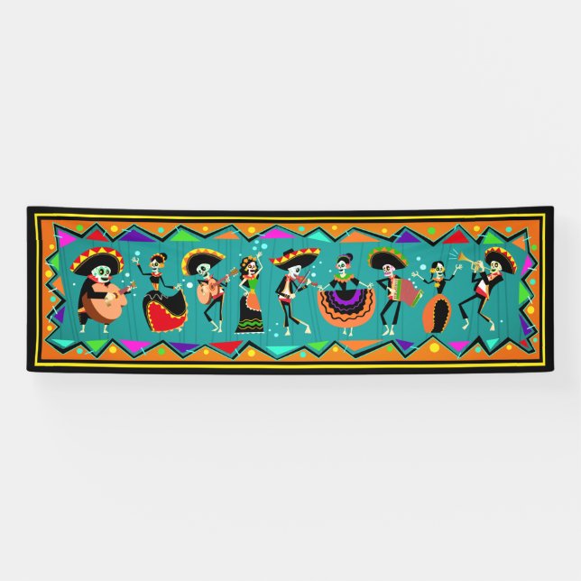 Day of the Dead - Dia De Muertos Banner (Horizontal)