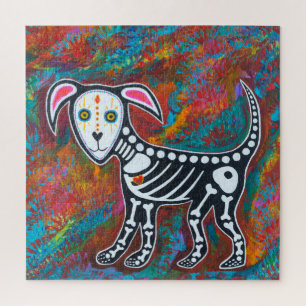 Day of the Dead Dog Jigsaw Puzzle