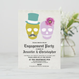 Day of the Dead Engagement Party Invitation