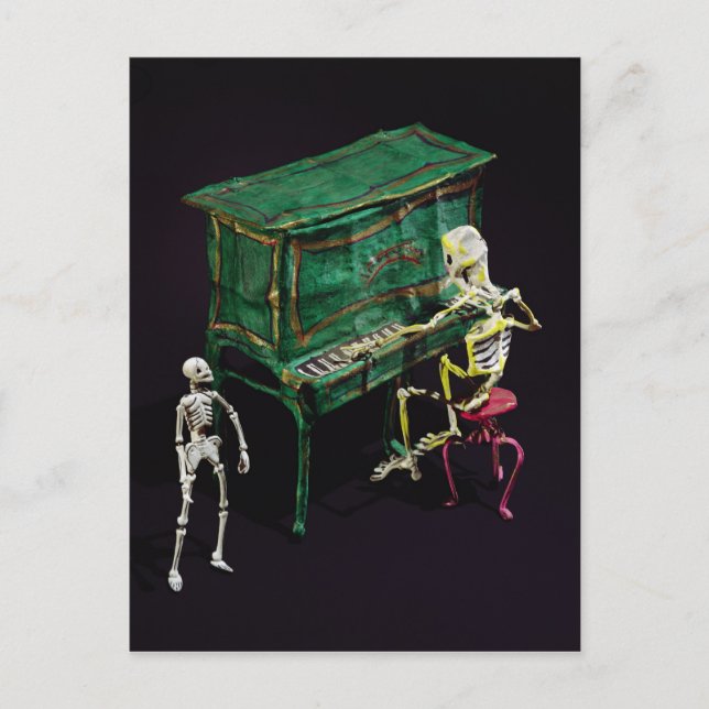 Day of the Dead figures as musicians Postcard (Front)