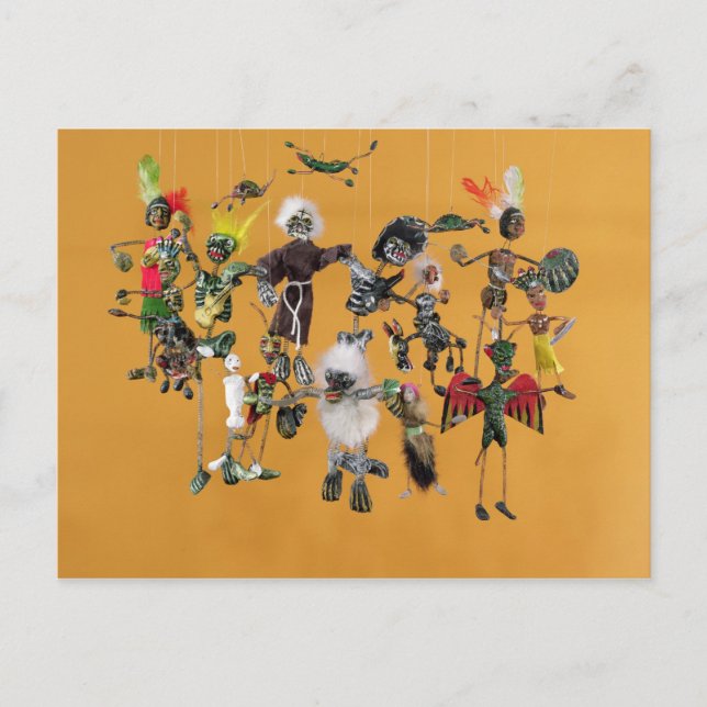 Day of the Dead figures, from Oaxaca Postcard (Front)