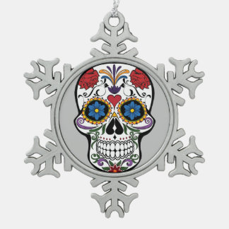 "Day of the Dead" Floral Sugar Skull Ornament