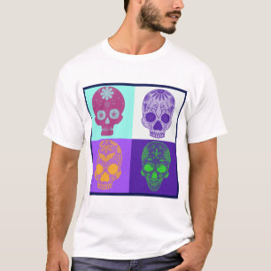 Day of the Dead funky skulls T-Shirt