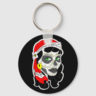 Day of the Dead Girl Key Ring