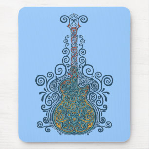 Day of the Dead Guitar Mouse Mat
