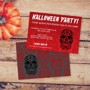 Day of the Dead Halloween invitation