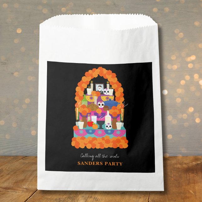 Day of the dead halloween party favour bags (Creator Uploaded)