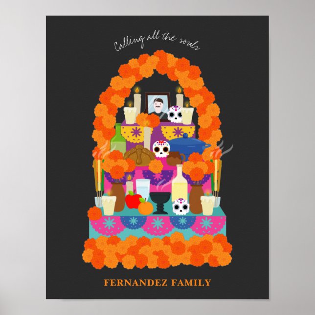 Day of the dead halloween party poster (Front)