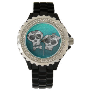 Day of the Dead Halloween Skull Dia de los Muertos Watch