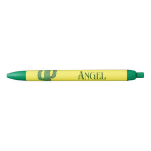 Day of the Dead Happy Cactus Custom Name Black Ink Pen