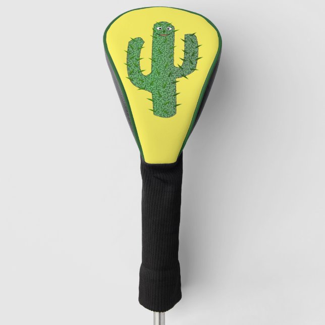 Day of the Dead Happy Cactus Golf Head Cover (Front)