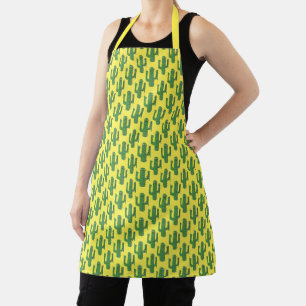 Day of the Dead Happy Cactus Patterned Apron