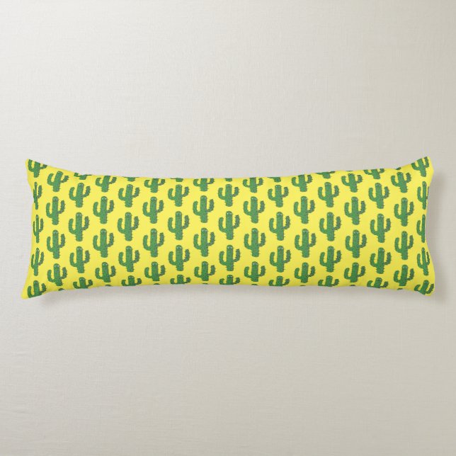 Day of the Dead Happy Cactus Patterned Body Cushion (Front)