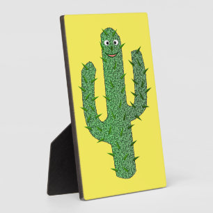 Day of the Dead Happy Cactus Plaque
