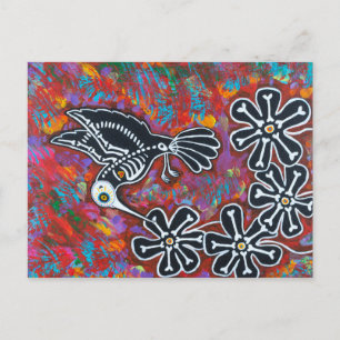 Day of the Dead Hummingbird Postcard