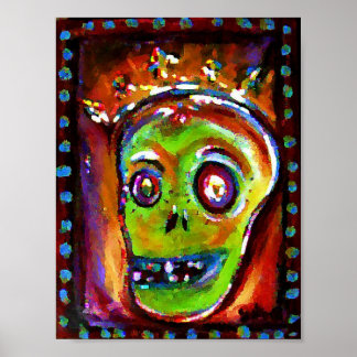 Day of the Dead in Red Poster