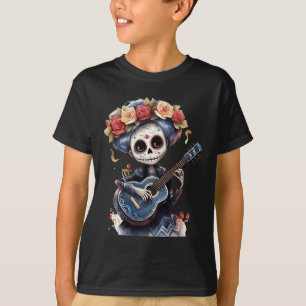 Day Of The Dead Inspired Catrina Sugar Skull T-Shirt