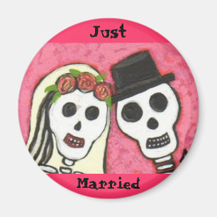 Day of the Dead - Just Married - magnet