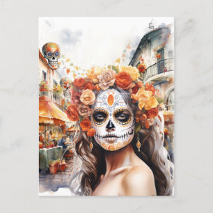 Day of the Dead La Catrina  Postcard