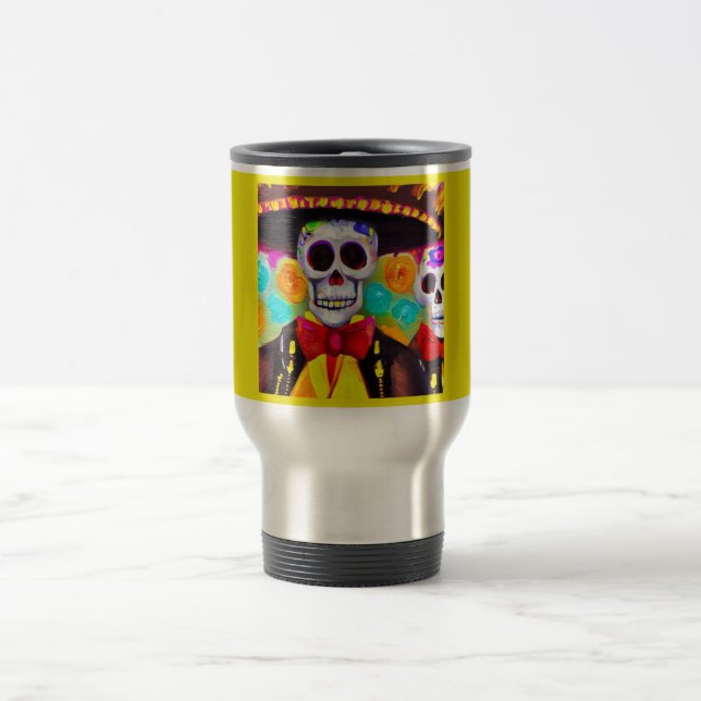 Day of the Dead Man 2 Travel Mug (Center)