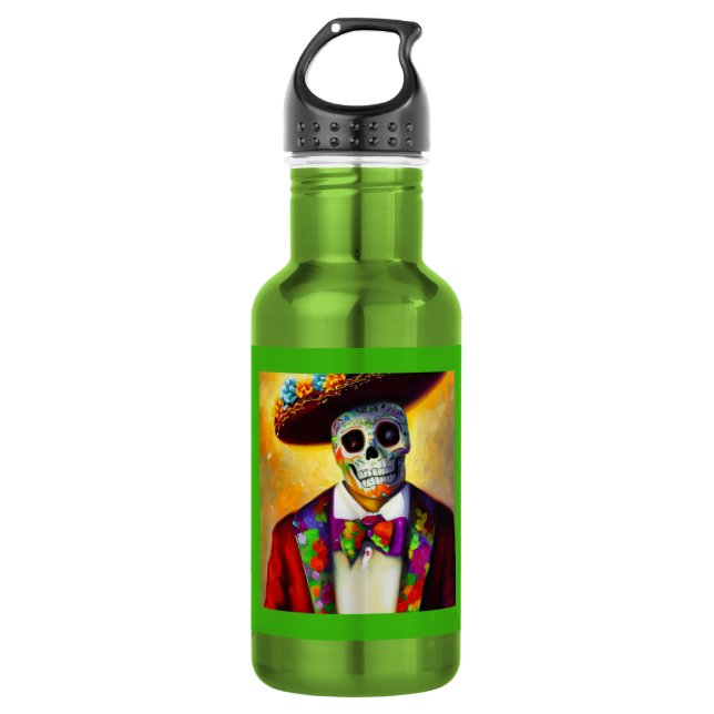 Day of the Dead Man 3 532 Ml Water Bottle (Front)