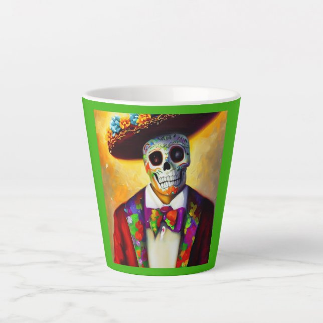 Day of the Dead Man 3 Latte Mug (Front)