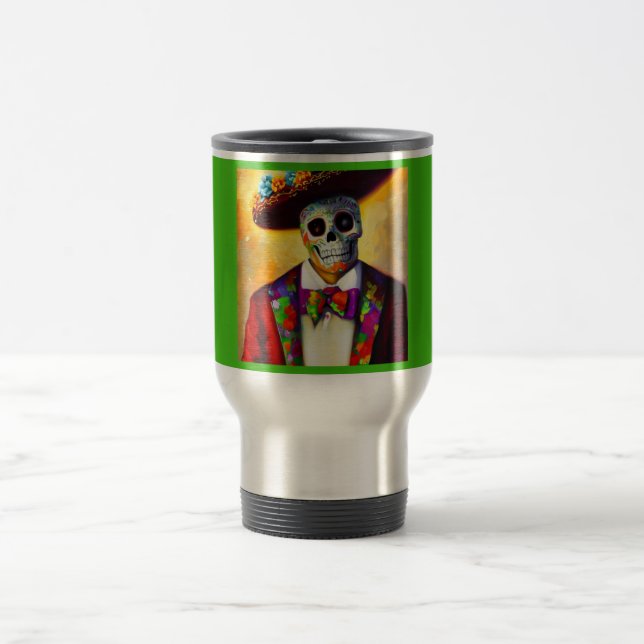 Day of the Dead Man 3 Travel Mug (Center)