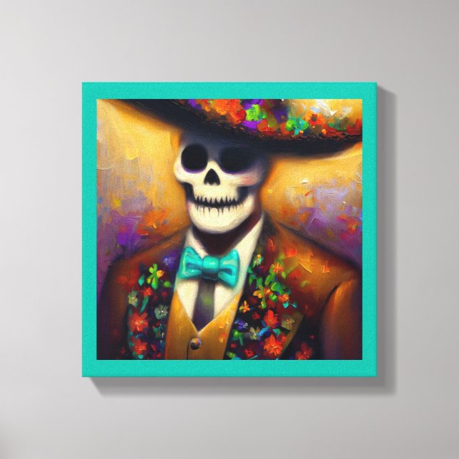 Day of the Dead Man 4 Canvas Print (Front)