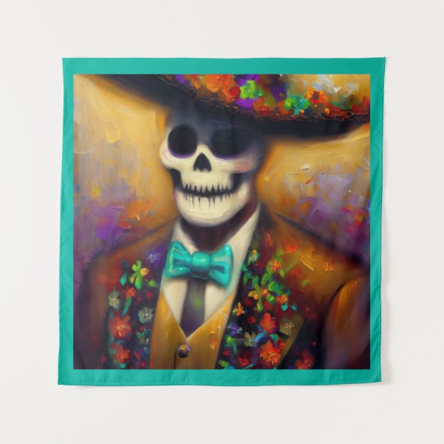 Day of the Dead Man 4 Tapestry (Front)