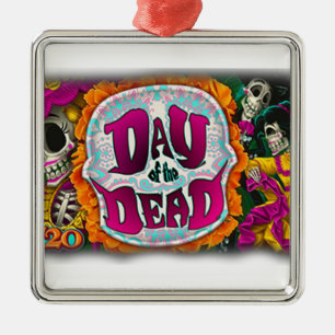 Day of the Dead Metal Tree Decoration