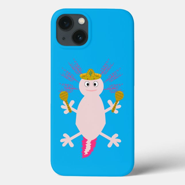 Day of the Dead Mexican Axolotl Case-Mate iPhone Case (Back)