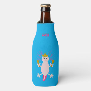 Day of the Dead Mexican Axolotl Custom Bottle Cooler