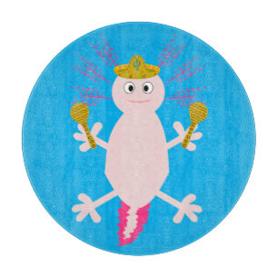 Day of the Dead Mexican Axolotl Cutting Board
